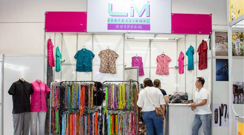 LM Uniformes participa da SuperPet com dois estandes: um Pet e outro Vet